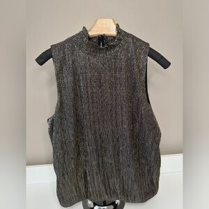 Banana Republic Black Metallic Bubble Blouse